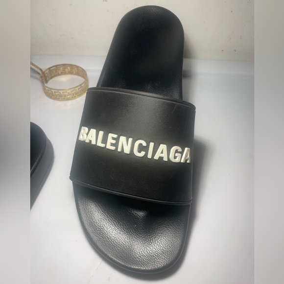BALENCIAGA shoes / BALENCIAGA Pool side sandals sz 10 made in italy - Picture 7 of 12